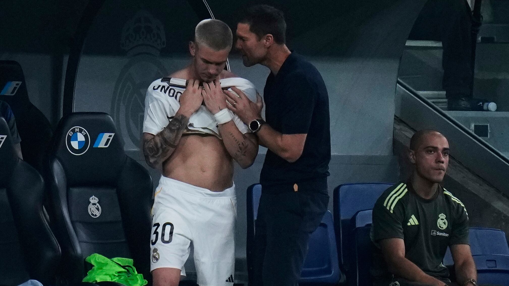 Mastantuono podría debutar en Champions League (AP Photo/Manu Fernandez)