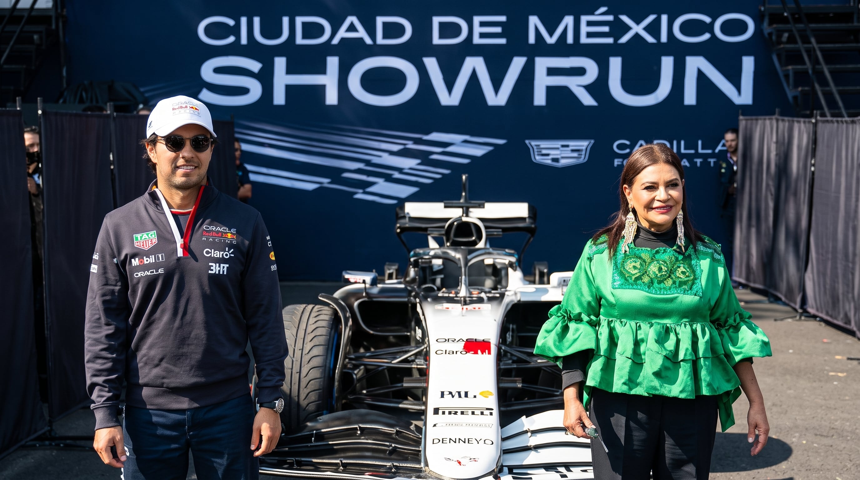 A días del Gran Premio de la Fórmula 1, Checo Pérez pide a Clara Brugada más apoyo para pilotos mexicanos