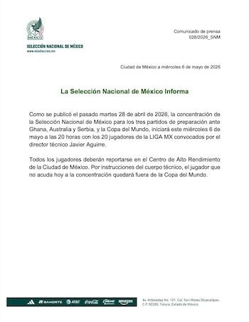 El Tri dejó en claro que hay estatutos qué seguir si se desea formar parte del equipo que represente al país en el Mundial.