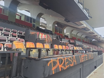 03/10/2026 Vandalizan el palco del Estadio de Vallecas
ESPAÑA EUROPA DEPORTES MADRID
RAYO VALLECANO