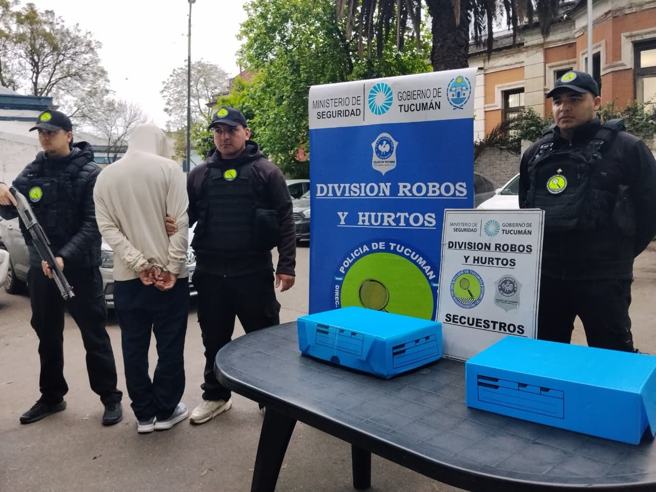 El momento de la detención