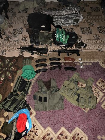 Las armas encontradas en la