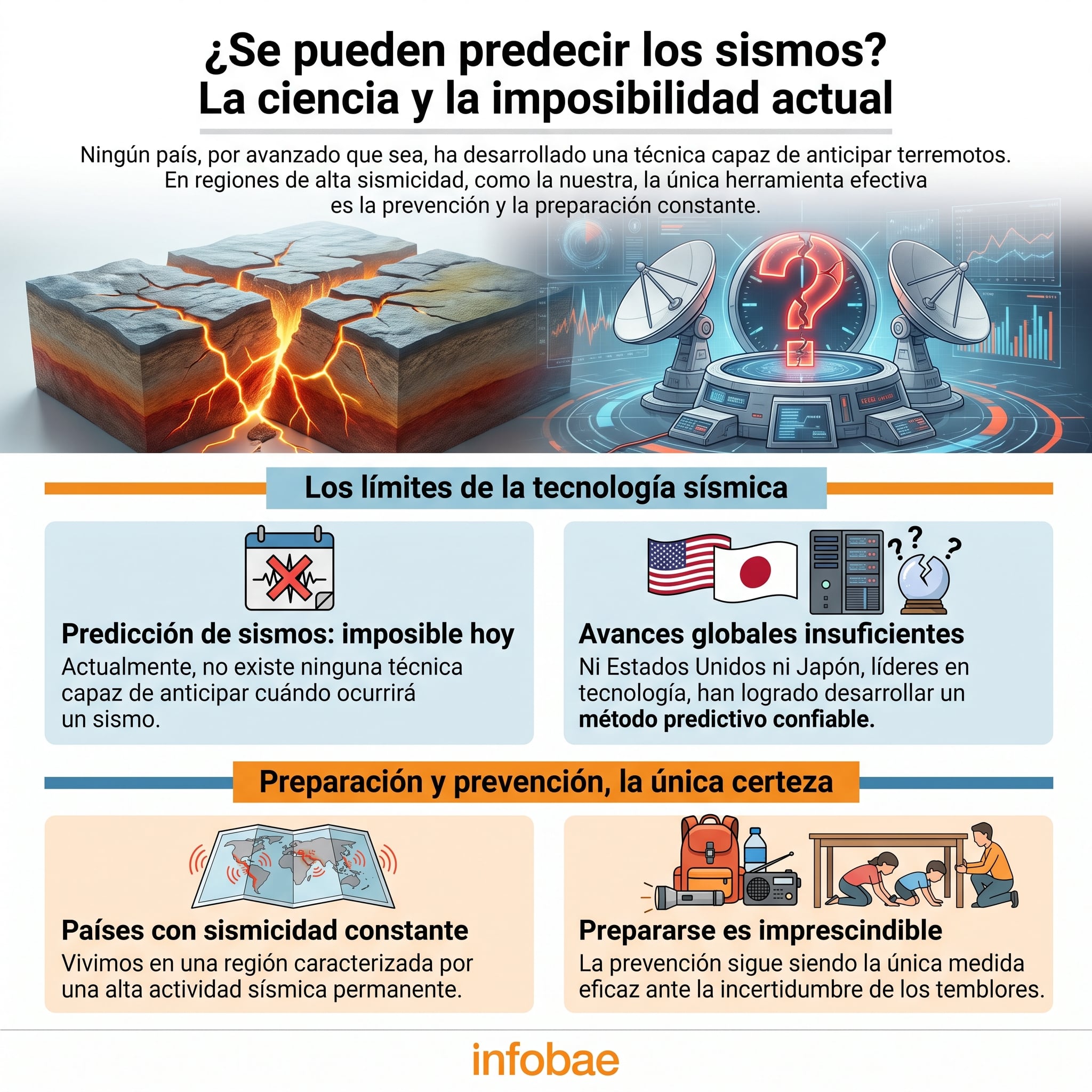 (Imagen Ilustrativa Infobae con información del Sistema Sismológico Nacional)