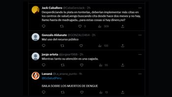 Comentarios en Twitter sobre la