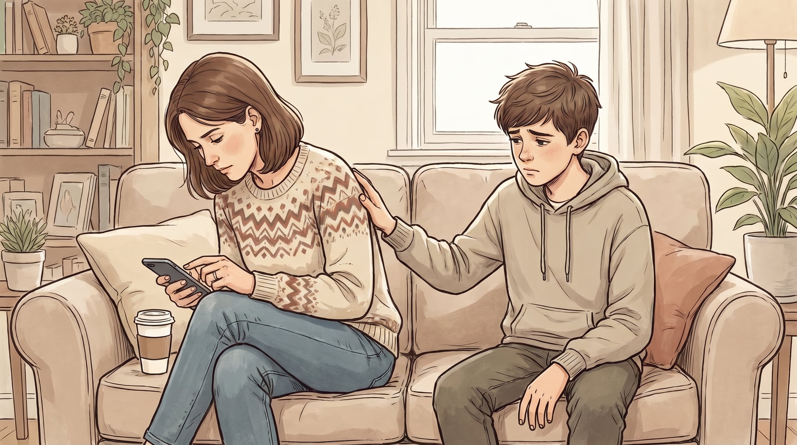 El celular en la mesa y un costo silencioso en la crianza: el apego inseguro en los hijos