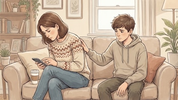 Si te distraes mucho viendo el celular, tu hijo podría convertirse en un adolescente con apego inseguro
