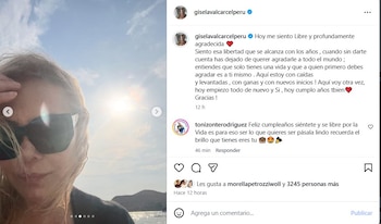 Gisela Valcárcel cumple 63 años