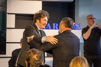 Javier Milei y Santiago Abascal