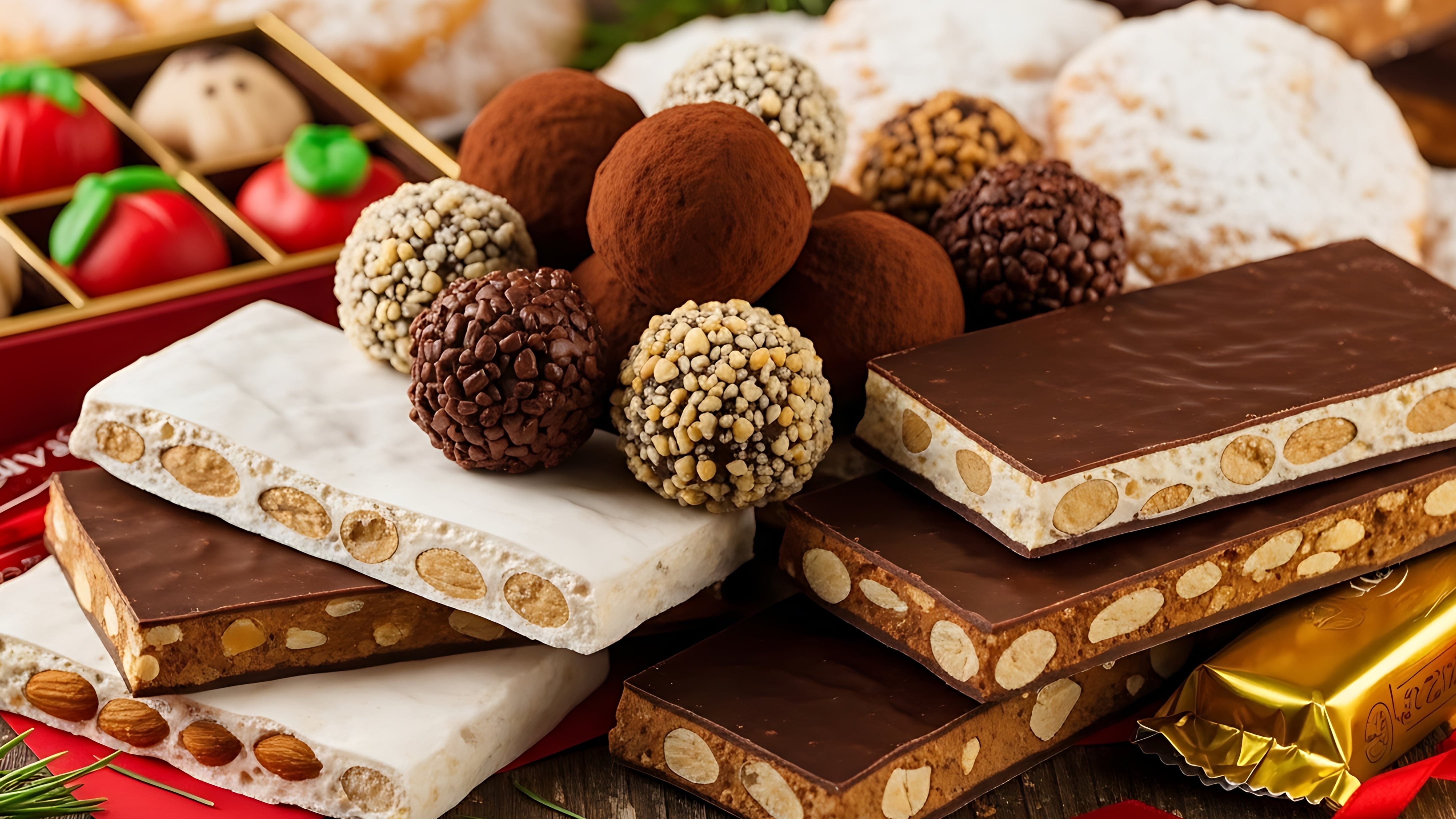 El turrón de trufa de chocolate es un clásico de Navidad. (AdobeStock)
