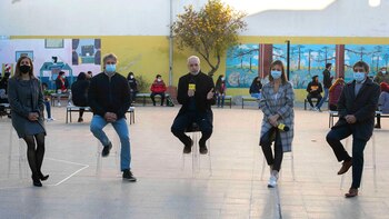 Horacio Rodríguez Larreta junto a