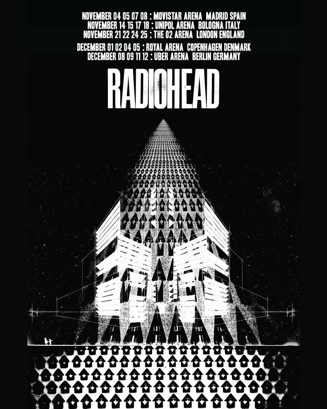 La gira de Radiohead por ciudades europeas, la primera en siete años, comienza el martes 4 de noviembre en Madrid