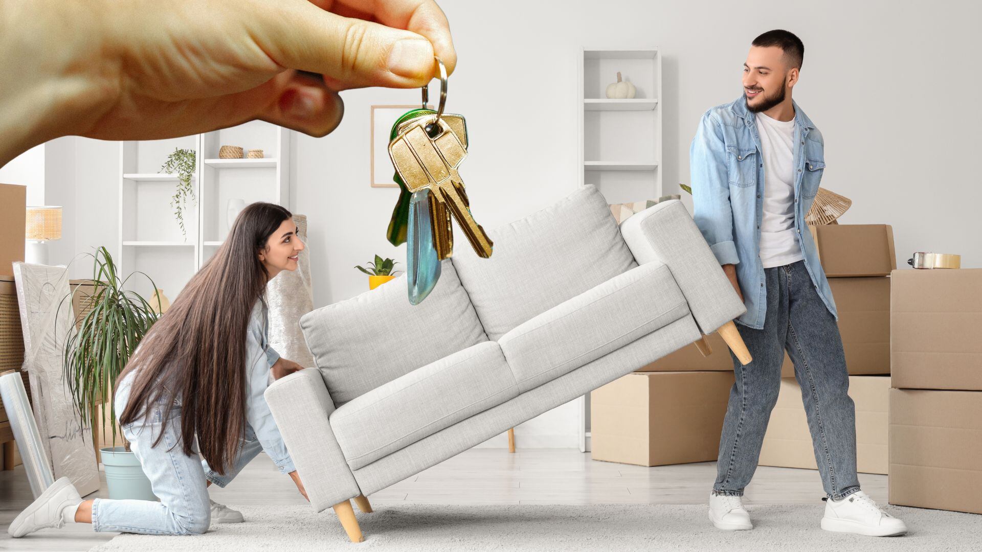 Dos jóvenes se van a vivir juntos (Montaje Infobae)