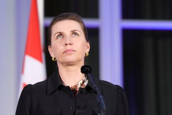 La primera ministro de Dinamarca,