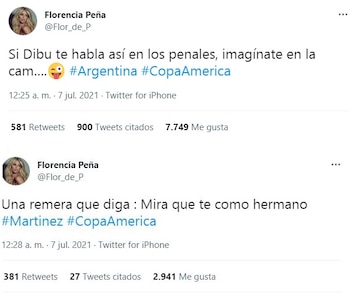 Los tuits de Flor Peña