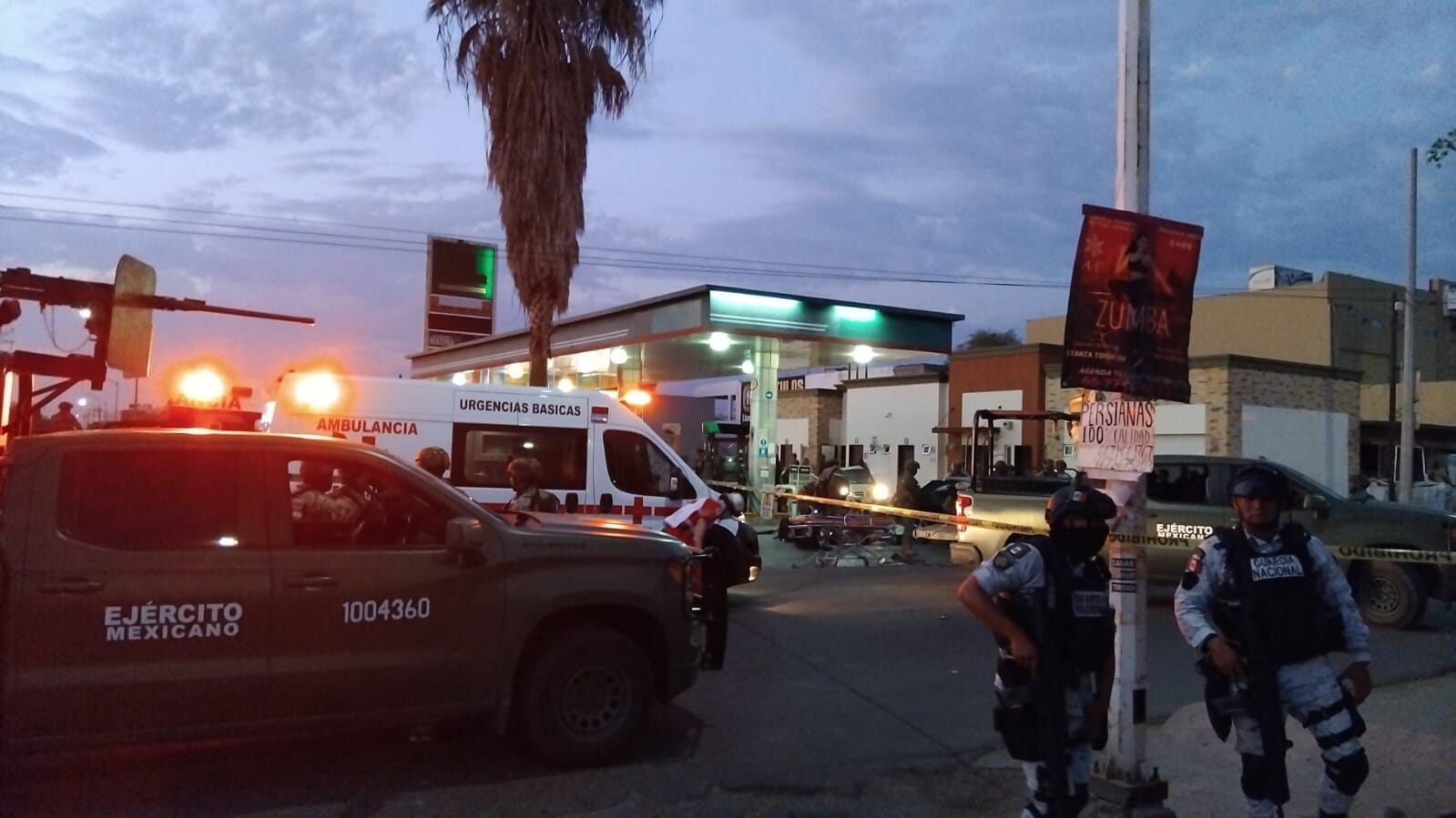 Enfrentamiento en la Avenida Agricultores, en la colonia Amistad. (X/@foro_militar)