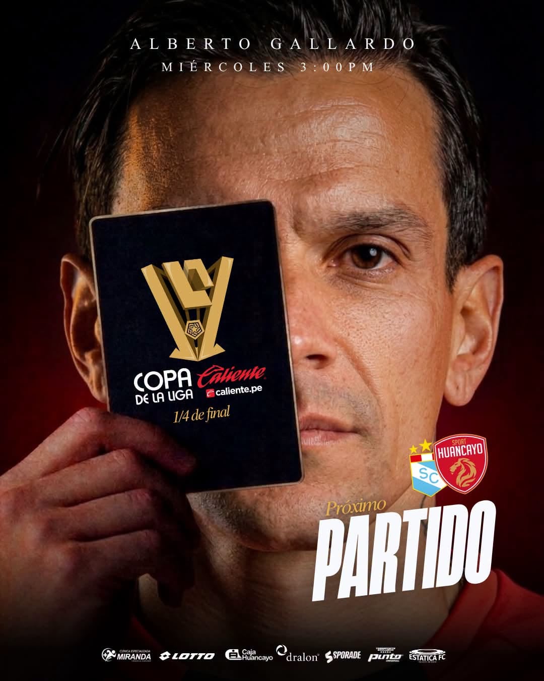 Anuncio del Sporting Cristal vs Sport Huancayo por Copa de la Liga 2026. - créditos: Sport Huancayo