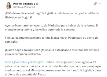 - crédito @PalomaValenciaL/X