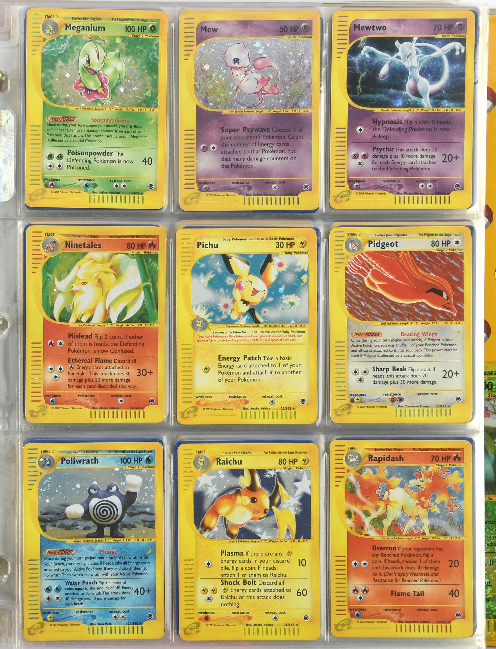 Las cartas de Pokémon estaban en excelente estado pese a los años que pasaron guardadas. (Ewbank's Auctions)