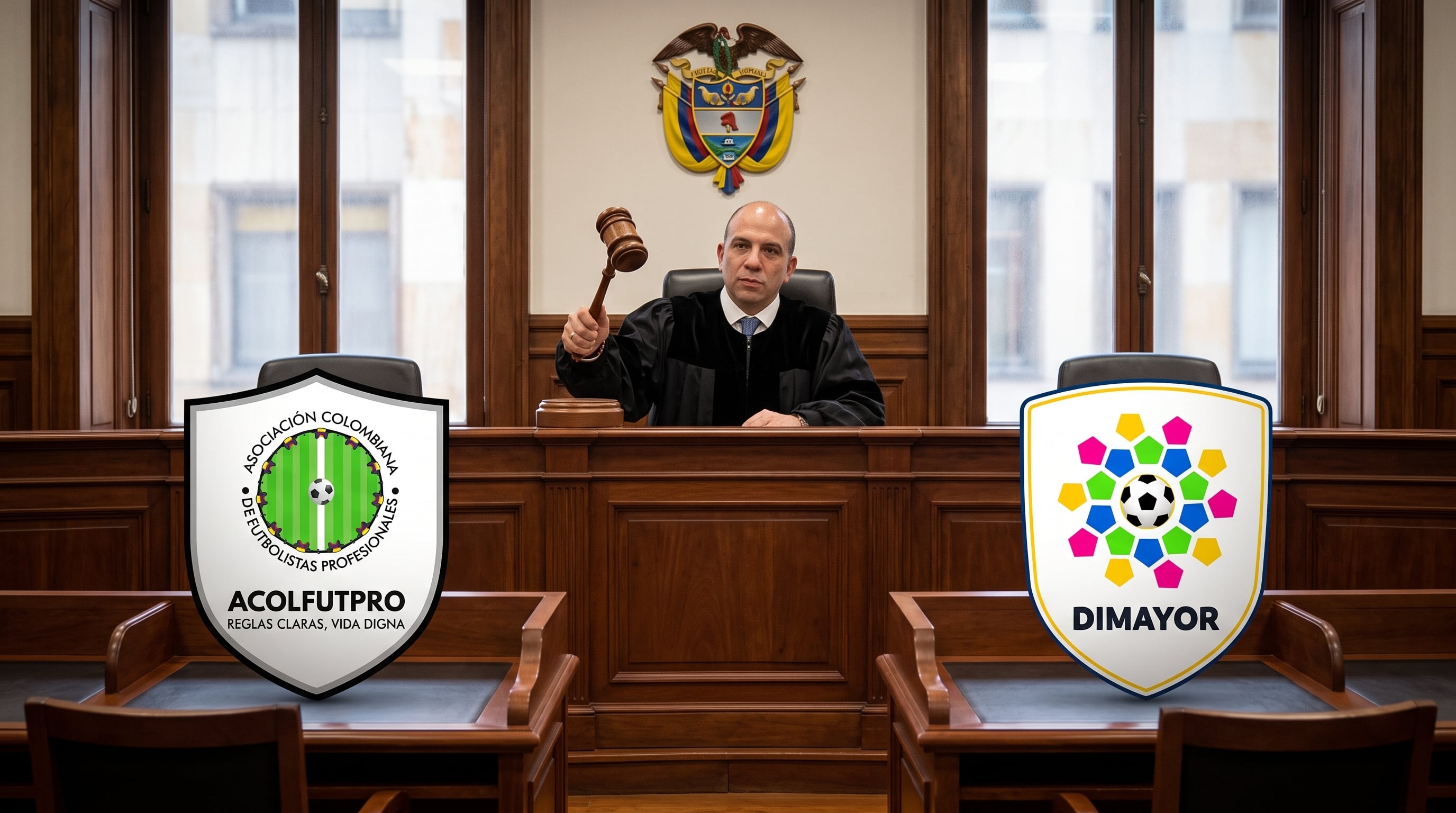 La Acolfutpro y la Dimayor se pelean por supuesto conflicto de intereses del magistrado Carlos Camargo, que tumbó la investigación y sanción de la SIC por prácticas restrictivas en el mercado de jugadores (Imagen Ilustrativa Infobae)