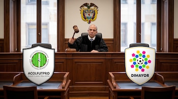 Disputa entre Acolfutpro y la Dimayor ante el magistrado Carlos Camargo