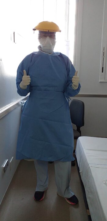 Pablo Salvi con el equipo