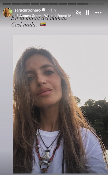 Las vacaciones de Sara Carbonero por el Amazonas ecuatoriano (Instagram)