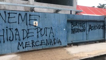 Las pintadas que aparecieron en