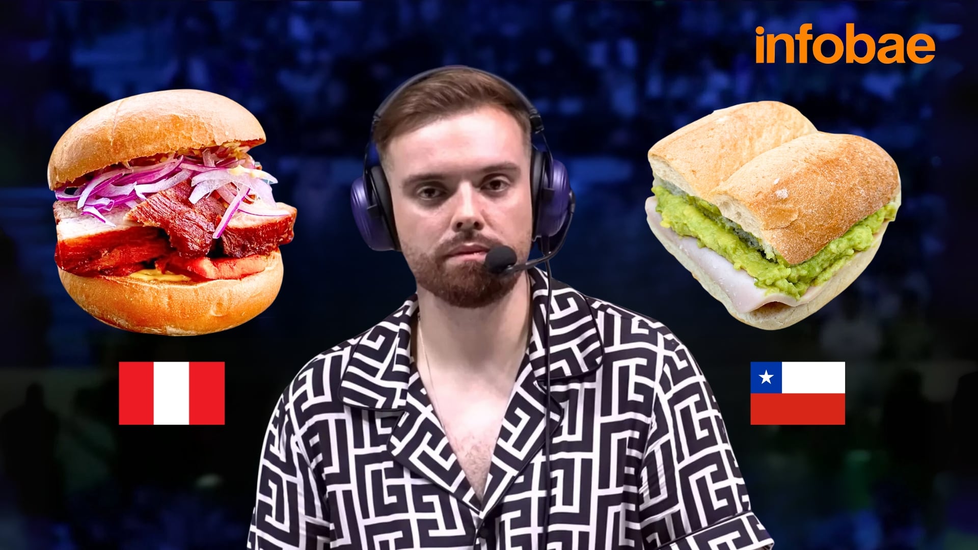 Ibai Llanos pone a prueba la pasión de las hinchadas de Perú y Chile en su torneo viral. - Crédito: Infobae Perú