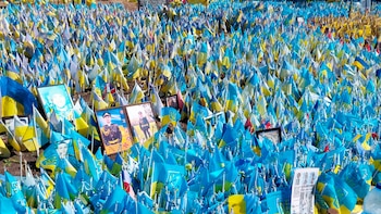 El memorial de las banderas