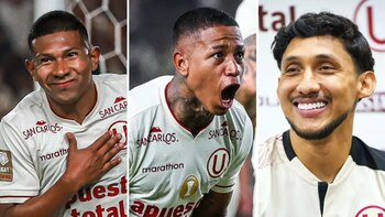 Edison Flores, Christofer Gonzáles y Andy Polo