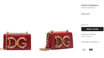 Modelo de una de las bolsas que han aparecido en las historias de Sherlyn. (Captura: Farfetch)