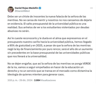 Con este mensaje, el ministro