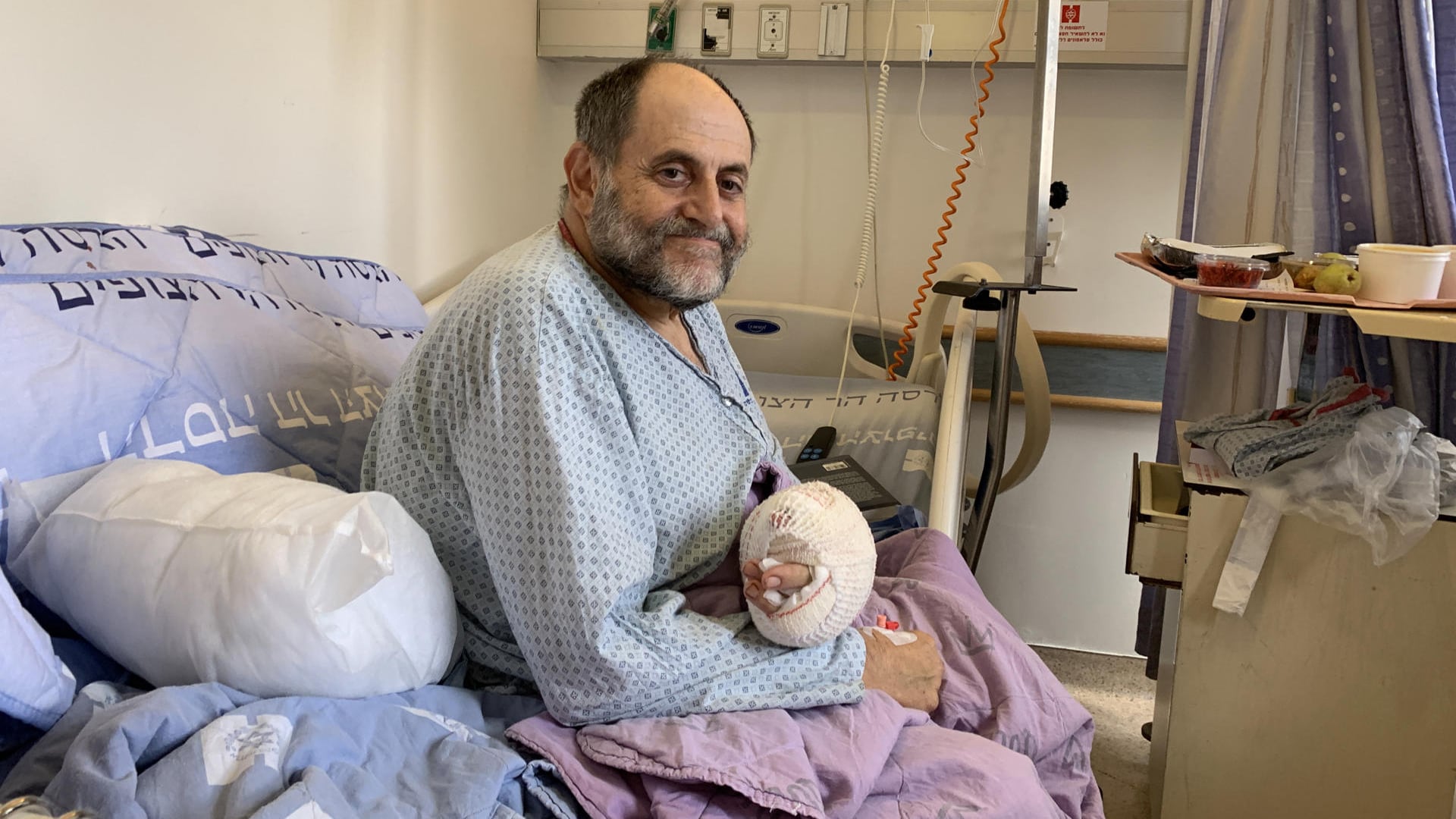 Moshe Rozen se recuperó de las heridas tras evitar ser secuestrado (EFE/ Pablo Duer)