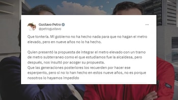 Gustavo Petro señaló a las gestiones de las alcaldías de Bogotá por demoras en el metro - crédito Infobae