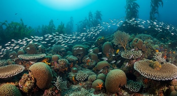 La simbiosis entre el coral