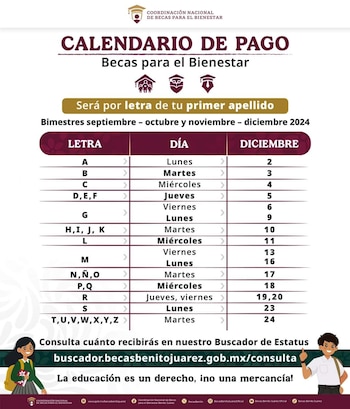 La SEP compartió el calendario
