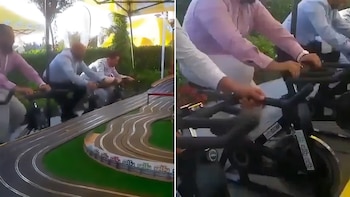 Los cuatro amigos participaron de