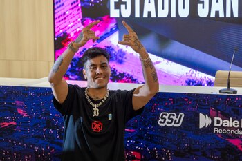 Duki, en su rueda de