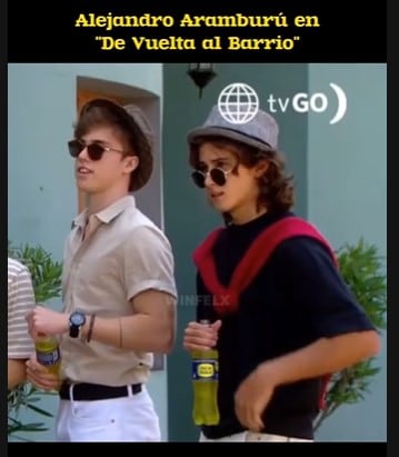 Alejandro Aramburú, conocido de Santos Bravos, aparece junto a otro actor en una escena de la telenovela peruana