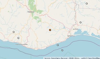 Temblor reportado en Oaxaca.
(SSN)