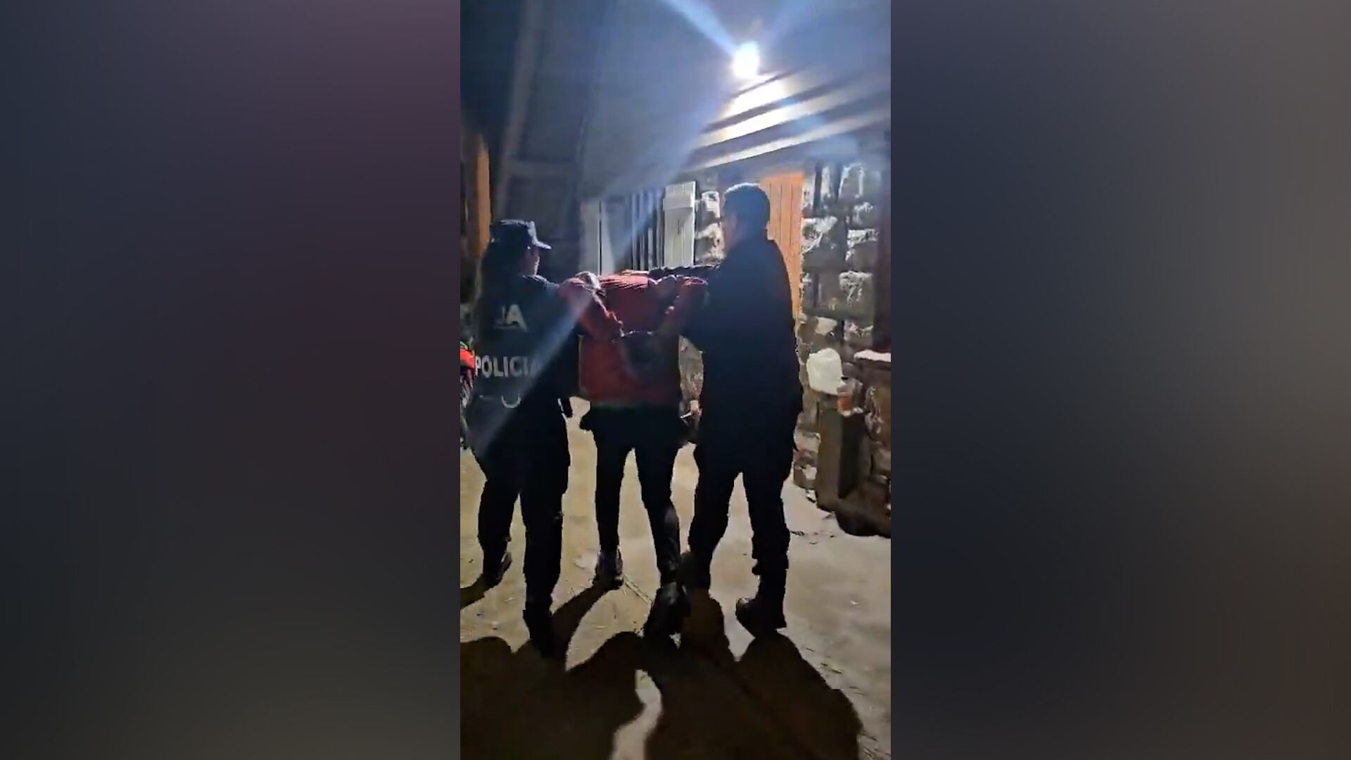 El momento de la detención