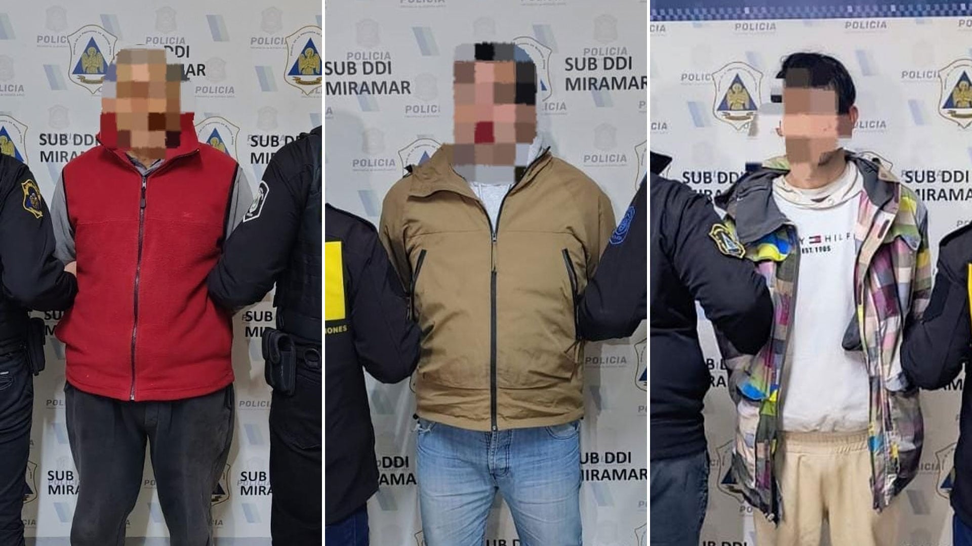 Álvaro Miguel Ángel Sandoval, Andrés Sebastián Hurie y Ricardo Luis Torrente: los detenidos