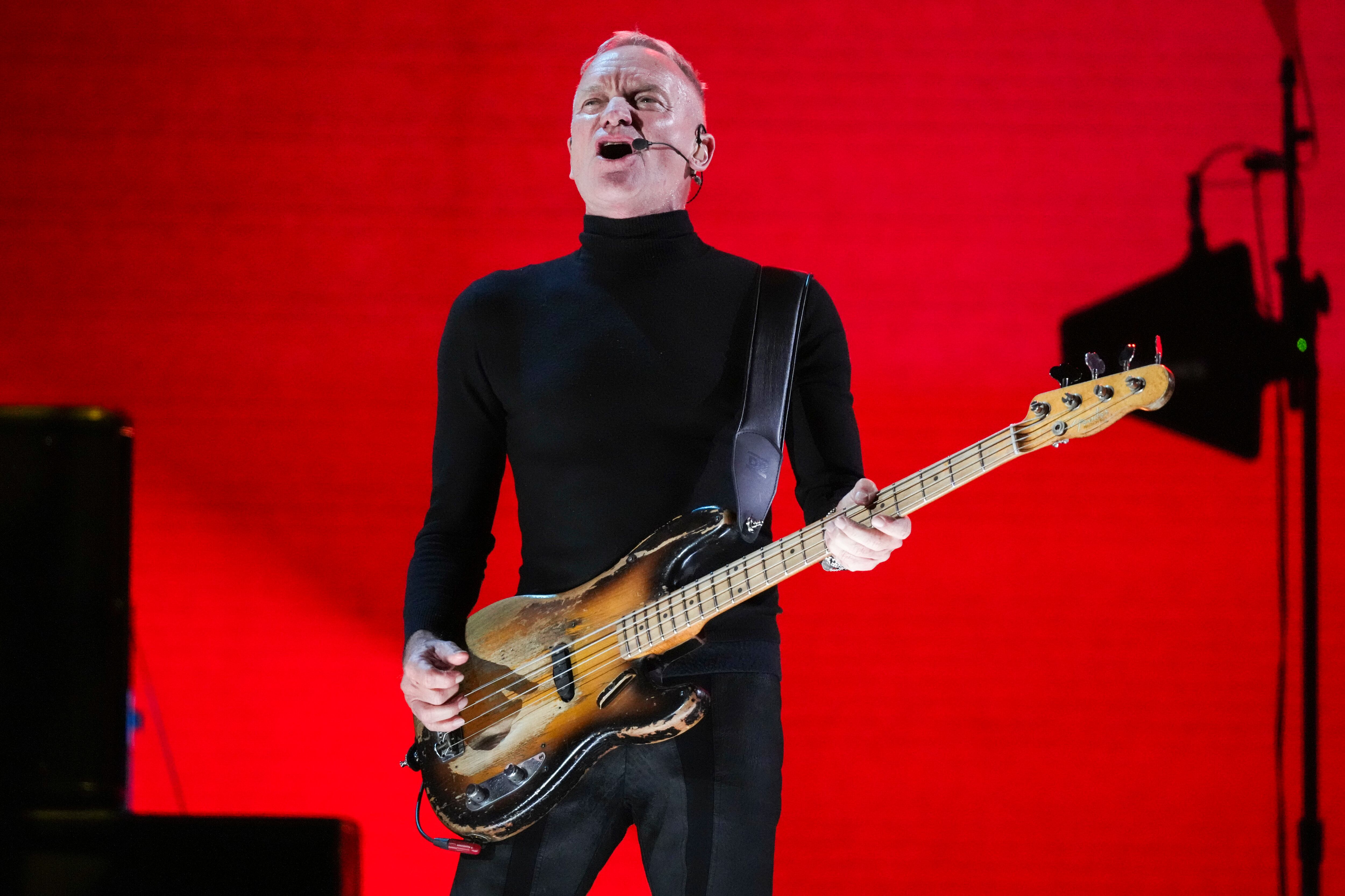 Sting grabó su propia versión de “(Sittin’ On) The Dock of the Bay” en 2020 para una campaña benéfica contra el Alzheimer (Foto Jordan Strauss/Invision/AP)