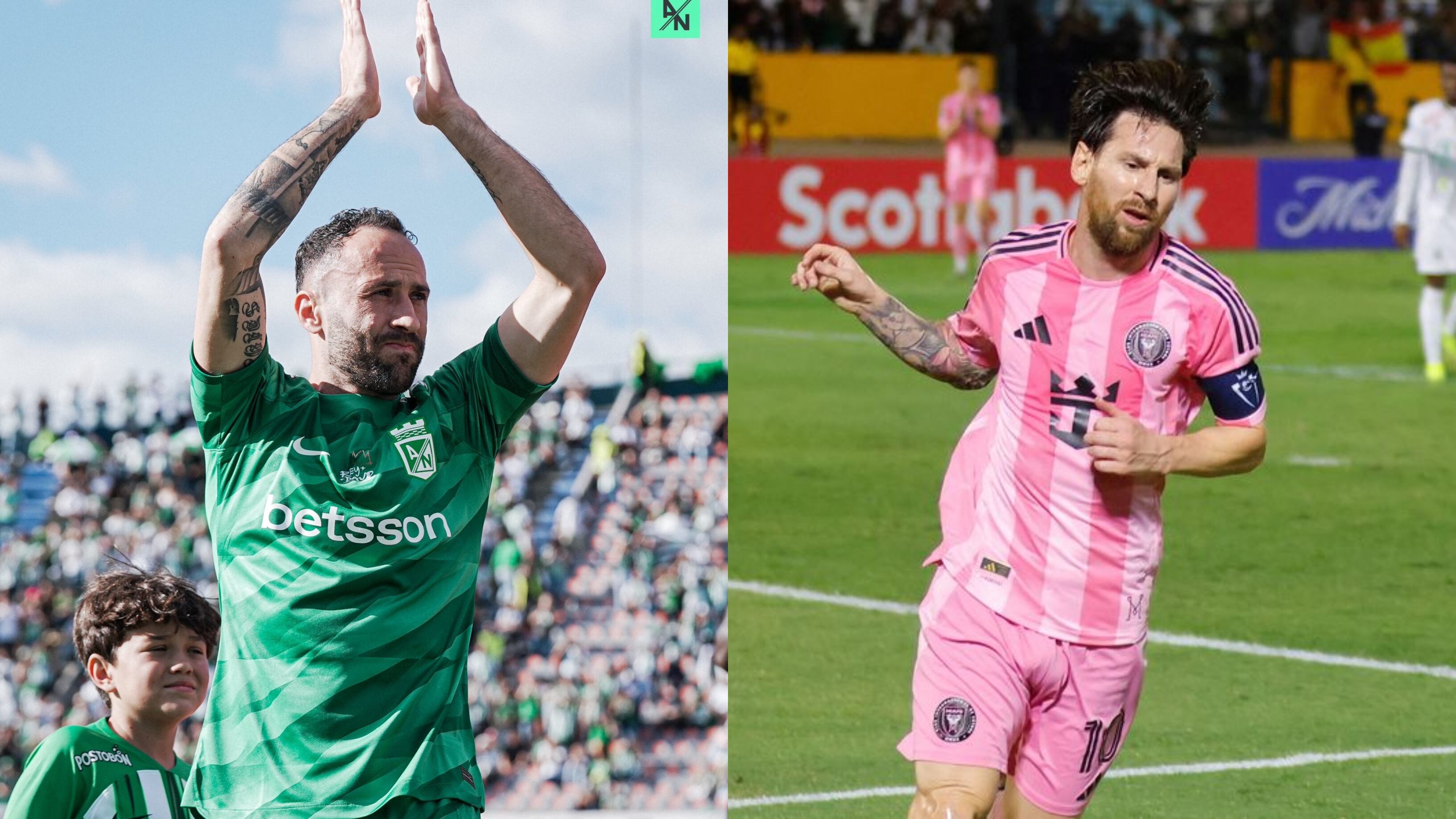 Lionel Messi es el referente de Inter Miami, mientras que David Ospina es el referente de Atlético Nacional - crédito Atlético Nacional y Reuters