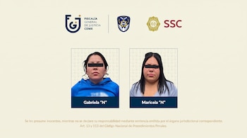 Las dos mujeres fueron detenidas el 29 de agosto tras un presunto intercambio de droga por dinero en la alcaldía Cuauhtémoc. (Crédito: X | @fiscaliaCDMX)