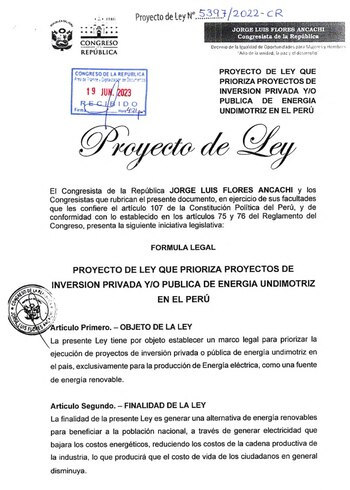 Proyecto de ley 5397