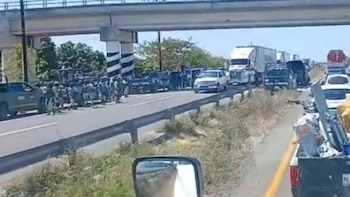 Al sitio acudieron elementos federales para custodiar. Crédito: Redes Sociales