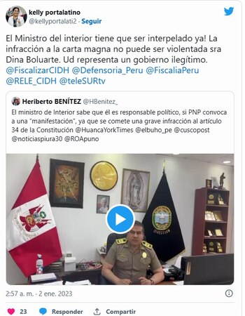 Kelly Portalatino envió mensaje al