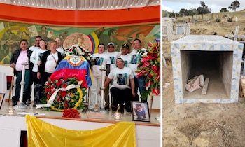 El cuerpo de Raúl Sosa Hurtado fue entregado el 12 de septiembre de 2025. Ese mismo día, se llevó a cabo un acto conmemoratiivom y el 13 de septiembre, se realizaron las honras fúnebres - crédito Suministradas a Infobae Colombia