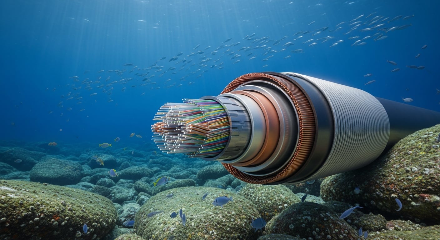 La costa chubutense busca alojar un segundo punto de amarre para el cable submarino de fibra óptica (Imagen Ilustrativa Infobae)